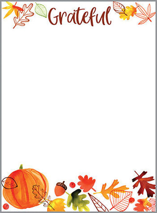 Fall Memo Pad Autumns Leaves