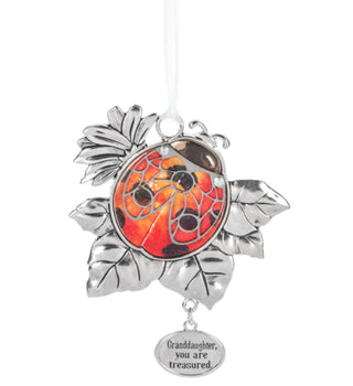 Ganz Ladybug Ornament Granddaughter
