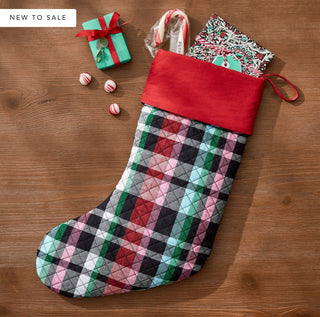 Vera Bradley Quilted Stocking Ribbons Plaid