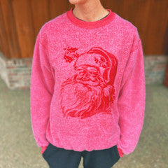 Knox + Nell Inside Out Christmas Sweatshirt Santa