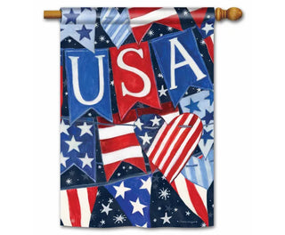 USA Banner Standard House Flag