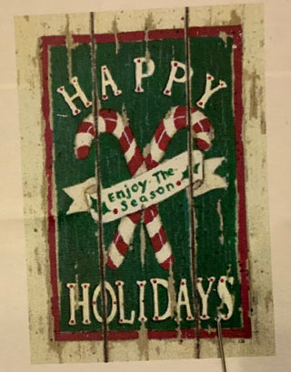 Candy Cane Greeting House Flag