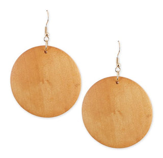 Hadley Wren Wood Circle Earrings