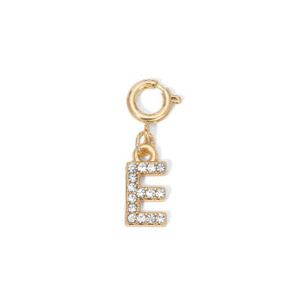 My Fun Colors Rhinestone Initial Gold E