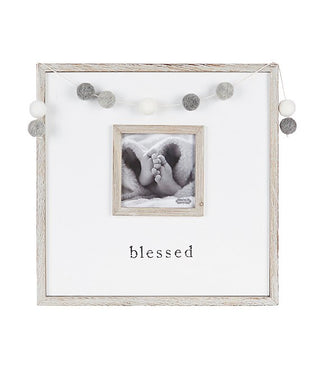 Mudpie Blessed Pom Garland Frame
