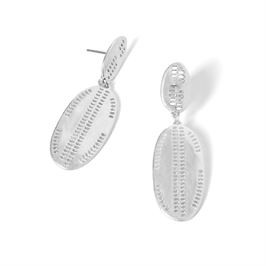 Whispers Silver Double Oval Earrings WN004209