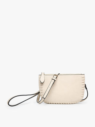 Jen & Co Bonnie Crossbody Wristlet Bone M2397