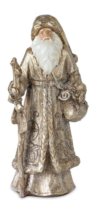 Gold Resin Santa