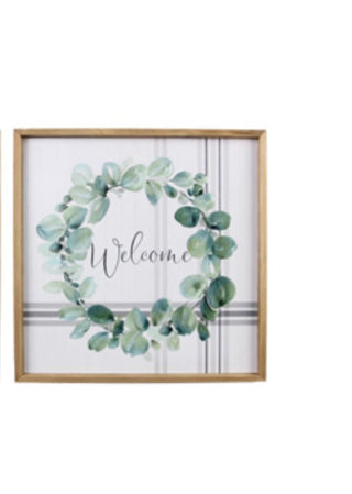 Wood Framed Botanical Sign