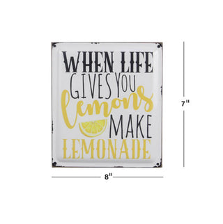 Wood/Enamel Lemon Box Sign