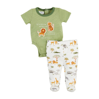 Mudpie Lion Crawler Pant Set