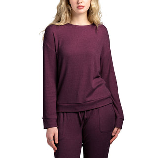 Hello Mello Cuddleblend Sweater Wine
