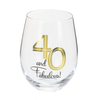 Birthday Stemless Wine Glass