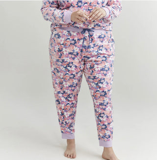 Vera Bradley Ribbed Jogger Pajama Pants Rosa Blush