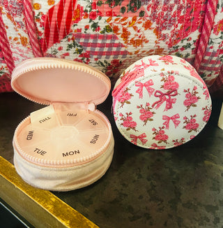 Simply Southern Pill Case Pink Bow