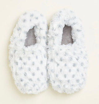 Warmies Slippers Snowy Leopard