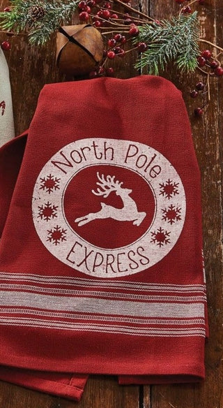 North Pole Express Dishtowel