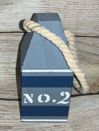 No. 2 Wooden Buoy Table Decor