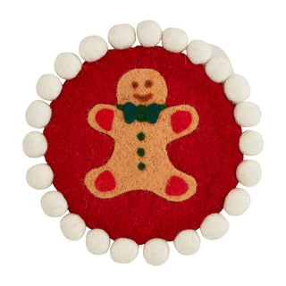 Mudpie Pom Trivet Gingerbread