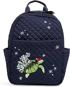 Vera Bradley Small Backpack Santa Turtle