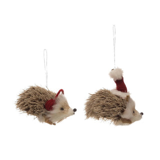 Faux Fur Hedgehog Ornament