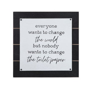 Change the Toilet Paper Sign