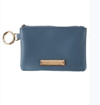 Simply Southern Leather ID Pouch Azur