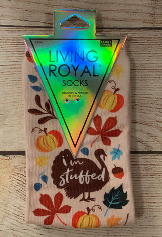 Living Royal I’m Stuffed Crew Sock