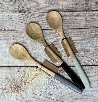 Hand Carved Mango Wood Spoon w/Painted Handle