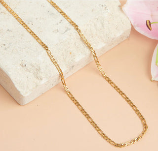 Howard's Narelle Waterproof Figaro Chain Necklace Gold
