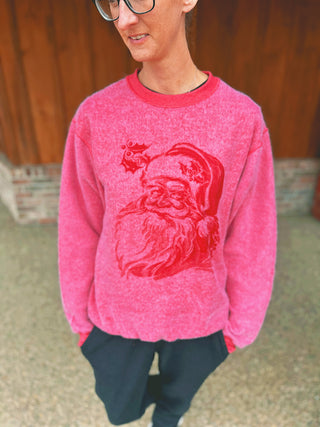 Knox + Nell Inside Out Christmas Sweatshirt Santa