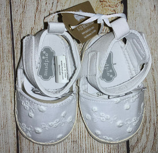 Mudpie Pre Walker Shoe White