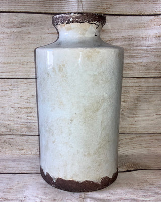 Gray Rustic Stoneware Vase