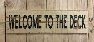 Welcome to the Patio Sign