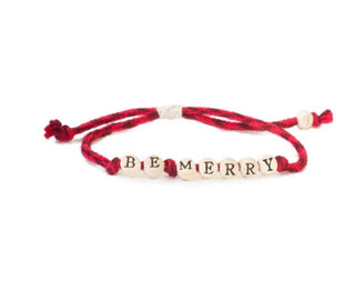 MudLove Bitty beads Bracelet Be Merry