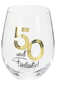 Birthday Stemless Wine Glass