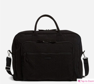 Vera Bradley Grand Weekender Travel Bag Performance Twill Black