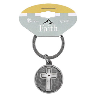 Mustard Seed Cross Keyring