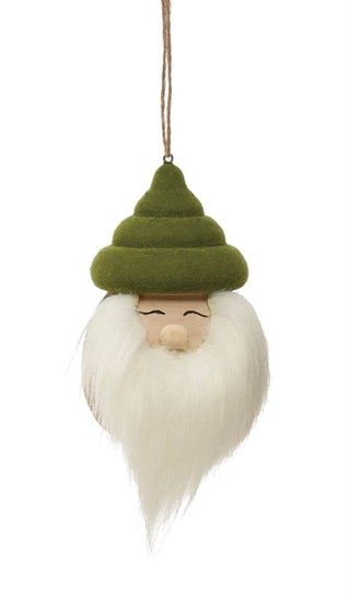 Wooden Santa Face Ornament