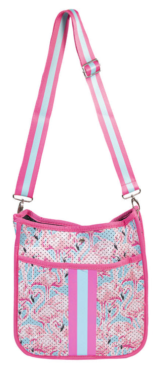 Simply Southern Neoprene Crossbody Flamingo
