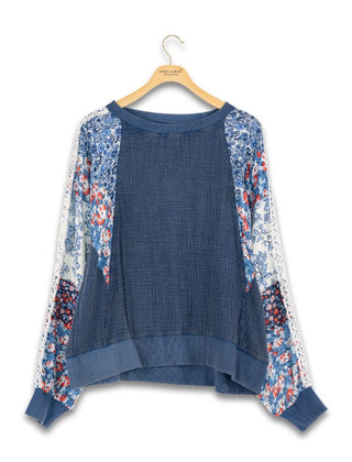 Simply Southern Floral Americana Pullover