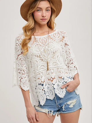 Bluivy Crochet Lace Top