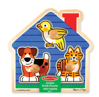 Melissa & Doug Jumbo Knob Puzzle House Pets