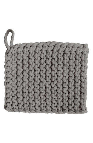 8” Square Crochet Cotton Potholder