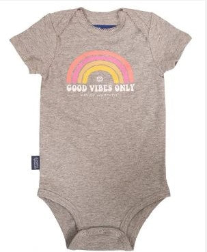 Simply Southern Baby Onesie Good Vibes Only 6-12M