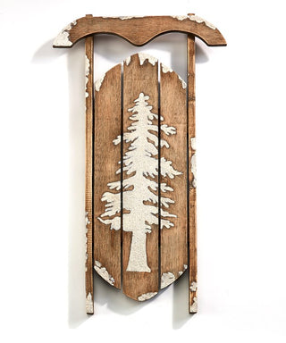 Wood Plank Sleigh Wall Decor