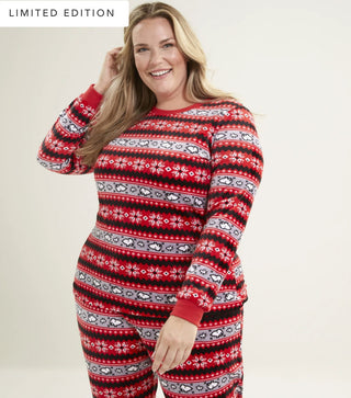 Vera Bradley Snoopy Fair Isle Pajama Long Sleeve Shirt XXL