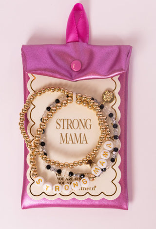 Simply Southern Bracelet Strong Mama Set of 3