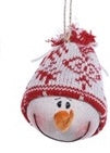 Fabric Snowman Head Ornament