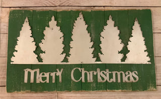 Rustic Merry Christmas Sign
